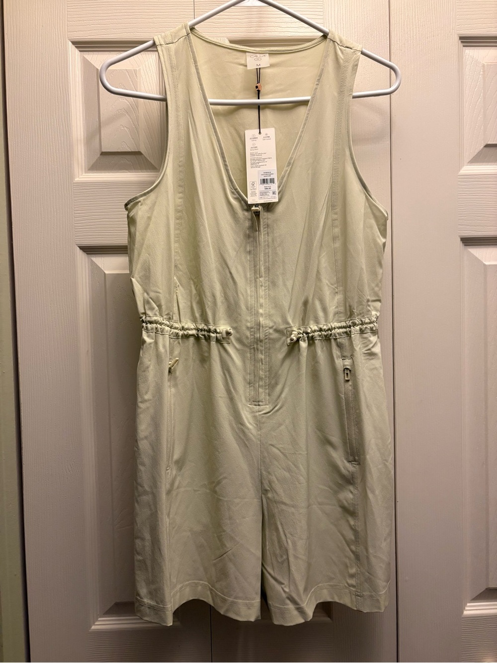 NWT Women’s Size Medium Calia Hike Romper in Sage Dune